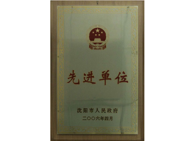 沈陽市先進(jìn)單位
